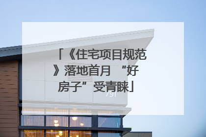 《住宅项目规范》落地首月 “好房子”受青睐