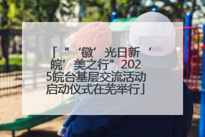 “‘徽’光日新‘皖’美之行”2025皖台基层交流活动启动仪式在芜举行