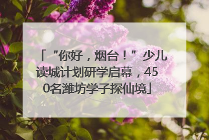 “你好，烟台！”少儿读城计划研学启幕，450名潍坊学子探仙境