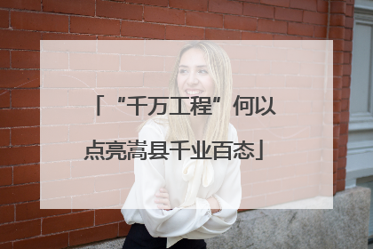 “千万工程”何以点亮嵩县千业百态