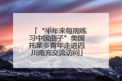 “半年来每周练习中国曲子”美国托莱多青年走进四川南充交流访问