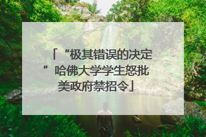 “极其错误的决定”哈佛大学学生怒批美政府禁招令