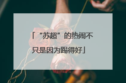 “苏超”的热闹不只是因为踢得好
