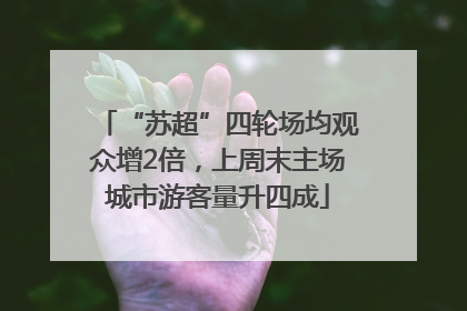“苏超”四轮场均观众增2倍，上周末主场城市游客量升四成