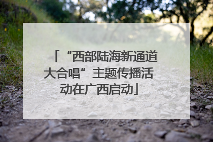 “西部陆海新通道大合唱”主题传播活动在广西启动