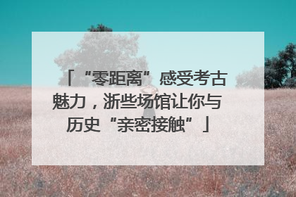 “零距离”感受考古魅力，浙些场馆让你与历史“亲密接触”