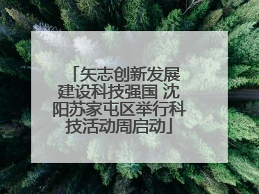 矢志创新发展 建设科技强国 沈阳苏家屯区举行科技活动周启动