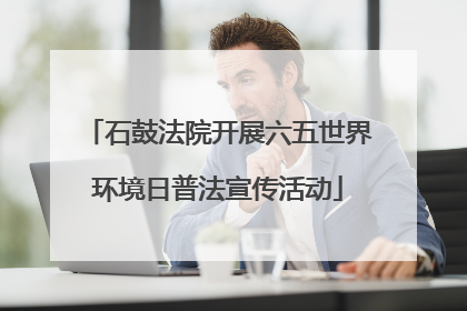 石鼓法院开展六五世界环境日普法宣传活动