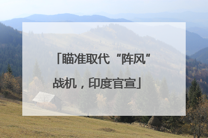 瞄准取代“阵风”战机，印度官宣