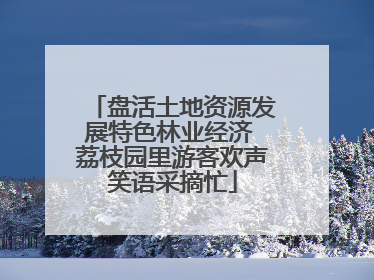盘活土地资源发展特色林业经济 荔枝园里游客欢声笑语采摘忙