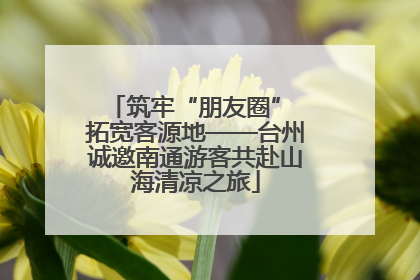 筑牢“朋友圈” 拓宽客源地——台州诚邀南通游客共赴山海清凉之旅