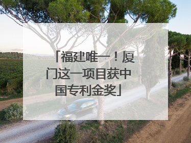 福建唯一！厦门这一项目获中国专利金奖