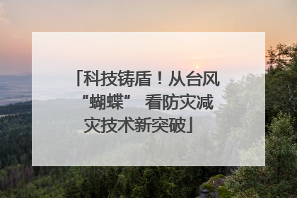 科技铸盾！从台风“蝴蝶” 看防灾减灾技术新突破