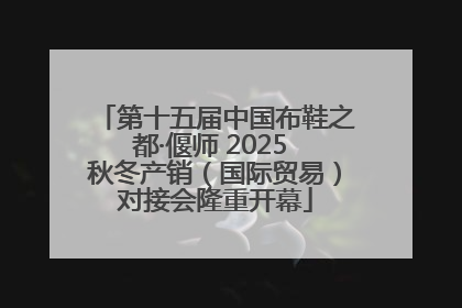 第十五届中国布鞋之都·偃师 2025 秋冬产销（国际贸易）对接会隆重开幕