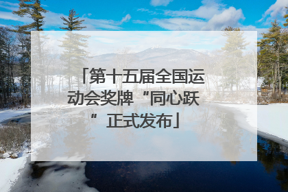 第十五届全国运动会奖牌“同心跃”正式发布