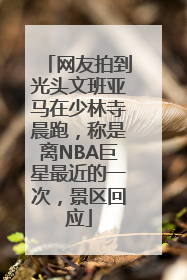 网友拍到光头文班亚马在少林寺晨跑，称是离NBA巨星最近的一次，景区回应