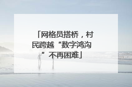 网格员搭桥，村民跨越“数字鸿沟”不再困难