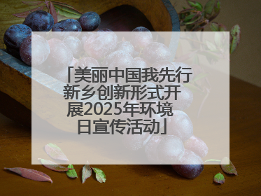 美丽中国我先行 新乡创新形式开展2025年环境日宣传活动