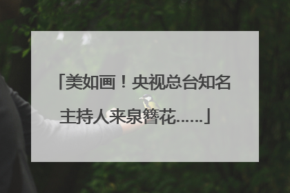 美如画！央视总台知名主持人来泉簪花……