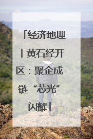 经济地理丨黄石经开区：聚企成链“芯光”闪耀