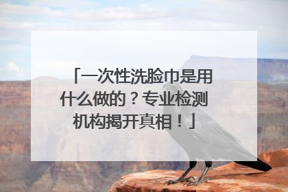 一次性洗脸巾是用什么做的？专业检测机构揭开真相！