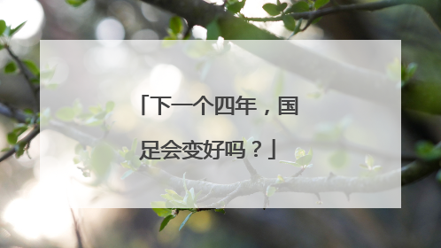 下一个四年，国足会变好吗？