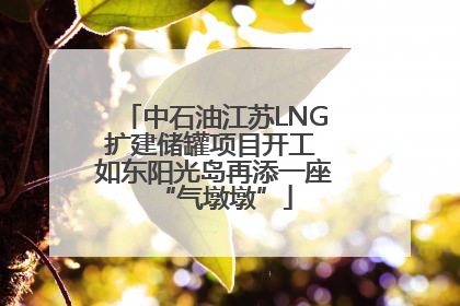 中石油江苏LNG扩建储罐项目开工 如东阳光岛再添一座“气墩墩”