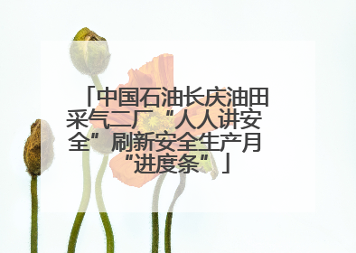 中国石油长庆油田采气二厂“人人讲安全”刷新安全生产月“进度条”