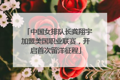 中国女排队长龚翔宇加盟美国职业联赛，开启首次留洋征程
