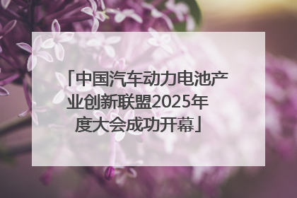 中国汽车动力电池产业创新联盟2025年度大会成功开幕