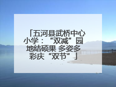 五河县武桥中心小学：“双减”园地结硕果 多姿多彩庆“双节”