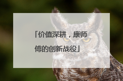 价值深耕，康师傅的创新战役