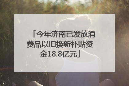 今年济南已发放消费品以旧换新补贴资金18.8亿元