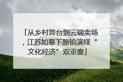 从乡村舞台到云端卖场，江苏如皋下原镇演绎“文化经济”双重奏