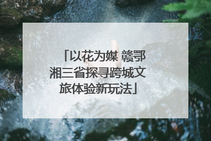 以花为媒 赣鄂湘三省探寻跨城文旅体验新玩法