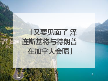 又要见面了 泽连斯基将与特朗普在加拿大会晤