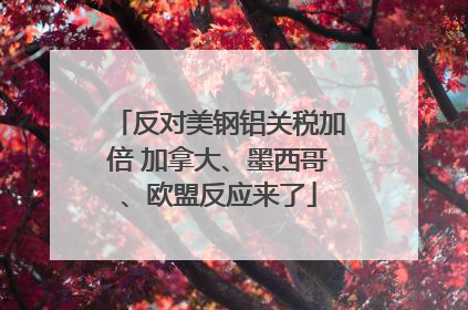 反对美钢铝关税加倍 加拿大、墨西哥、欧盟反应来了