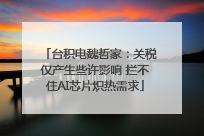 台积电魏哲家：关税仅产生些许影响 拦不住AI芯片炽热需求