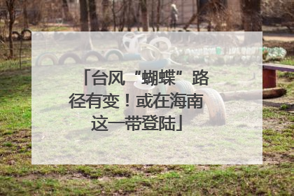 台风“蝴蝶”路径有变！或在海南这一带登陆