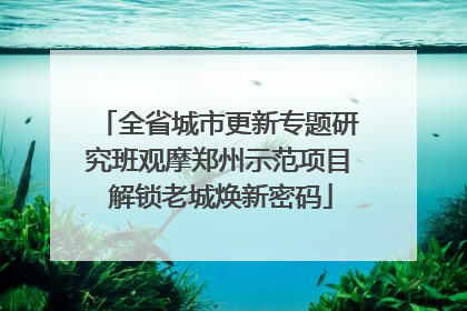 全省城市更新专题研究班观摩郑州示范项目 解锁老城焕新密码