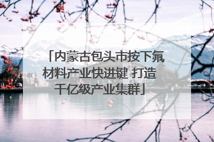 内蒙古包头市按下氟材料产业快进键 打造千亿级产业集群