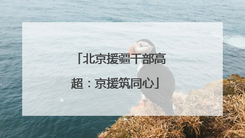 北京援疆干部高超：京援筑同心