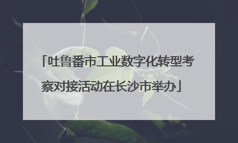 吐鲁番市工业数字化转型考察对接活动在长沙市举办
