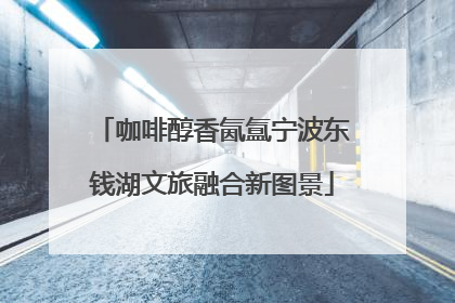 咖啡醇香氤氲宁波东钱湖文旅融合新图景