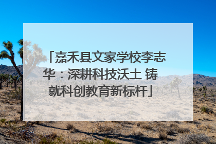嘉禾县文家学校李志华：深耕科技沃土 铸就科创教育新标杆