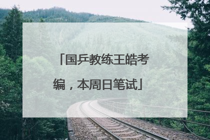 国乒教练王皓考编，本周日笔试
