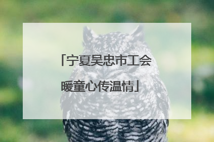 宁夏吴忠市工会暖童心传温情