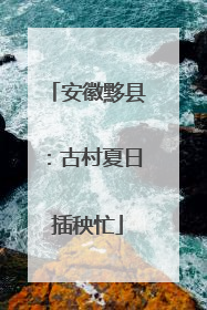 安徽黟县：古村夏日插秧忙