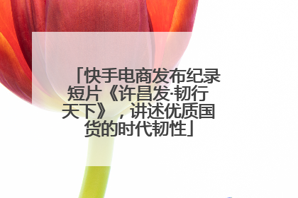 快手电商发布纪录短片《许昌发·韧行天下》，讲述优质国货的时代韧性