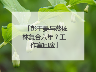 彭于晏与蔡依林复合六年？工作室回应